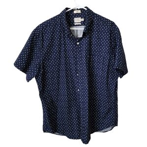J.CREW Short-sleeve Secret Wash cotton poplin shirt in nautical boat print XL